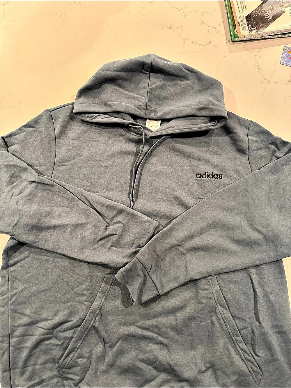 adidas Blue/Gray Pullover Hoodie Size 2XL